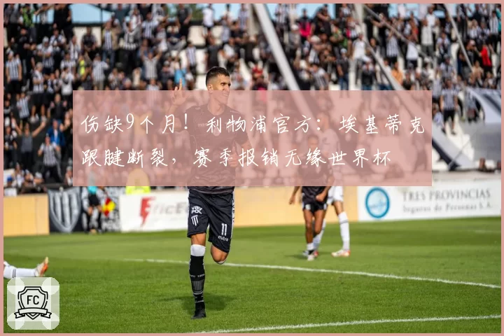 伤缺9个月！利物浦官方：埃基蒂克跟腱断裂，赛季报销无缘世界杯