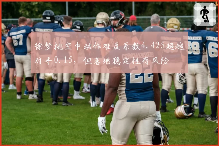 徐梦桃空中动作难度系数4.425超越对手0.15,但落地稳定性存风险